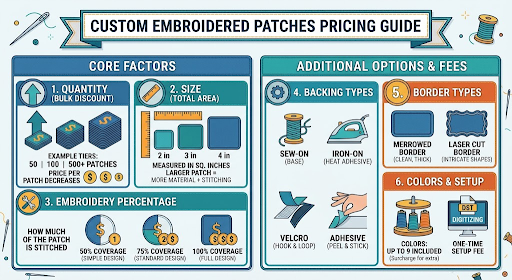 How Much Do Custom Embroidered Patches Cost? (Pricing Breakdown 2026)
